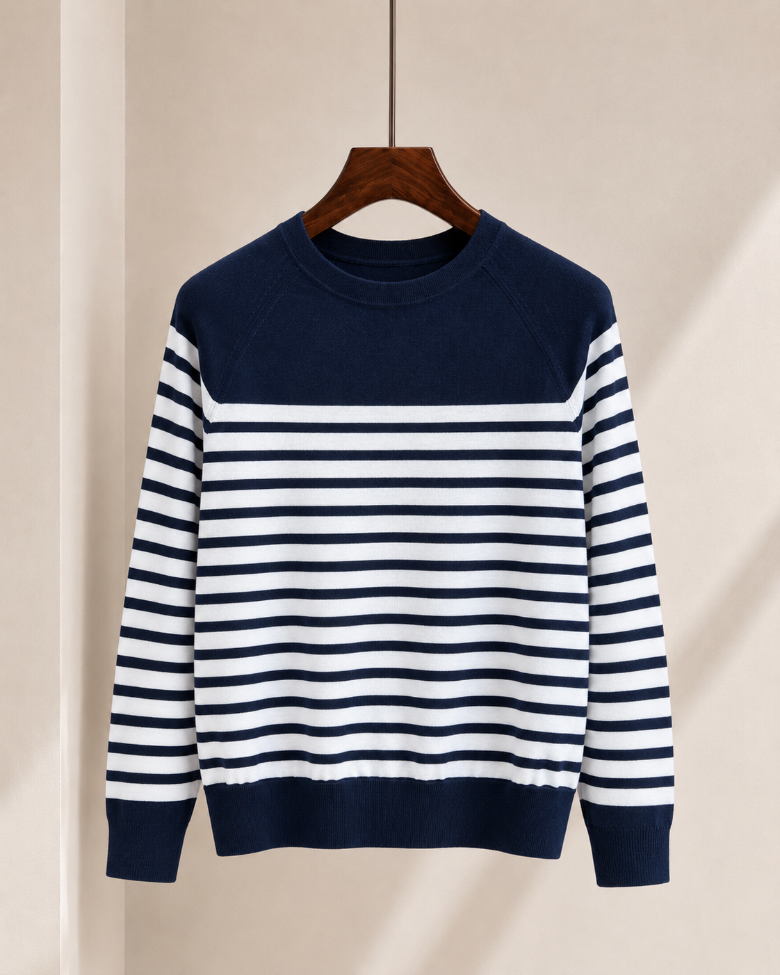 100% Wool Striped Pullover