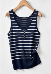 Striped Lightweight Wool Tank